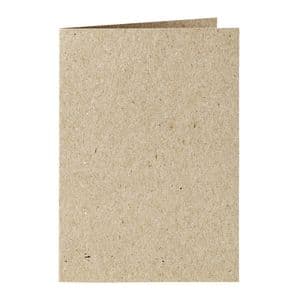 Picture 1 of Correspondentiekaart Papicolor dubbel 105x148mm kraft grijs pak à 6 stuks