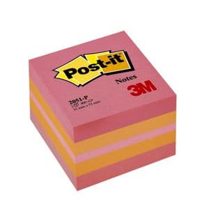 Picture 1 of Memoblok Post-it 2051 51x51mm kubus roze