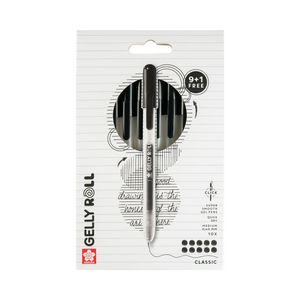 Picture 2 of Gelschrijver Sakura Gelly Roll Classic 08 klikfunctie set à 10 stuks zwart