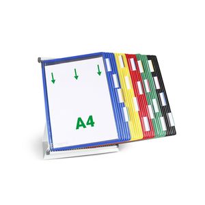 Picture 3 of Zichtpanelensysteem bureau Tarifold metaal A4 met 30-tassen assorti