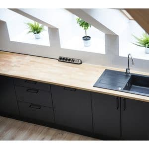Picture 8 of Stekkerdoos Brennenstuhl bureau Estilo 6vdig incl 2 USB 2m zw/zilver