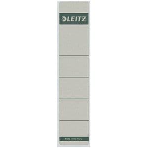 Picture 1 of Rugetiket Leitz smal/kort 39x192mm zelfklevend grijs 10 stuks