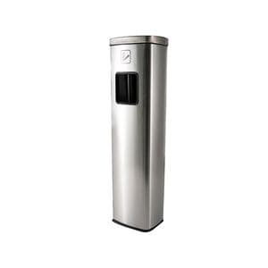 Picture 1 of Afvalbak met asbak BRASQ 20 liter AT400 rvs