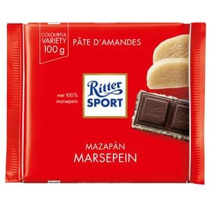 Picture 1 of Chocolade Ritter Sport puur-marsepein 100gr