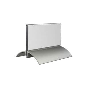 Picture 2 of Tafelnaambord Europel 52x100mm acryl aluminium 2 stuks