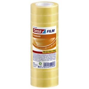 Picture 1 of Plakband tesafilm® Standaard 33mx15mm krimp transparant 10 rollen
