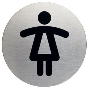 Picture 1 of Infobord pictogram Durable 4904 wc dames rond 83mm