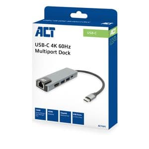 Picture 7 of Dockingstation ACT USB-C 4K voor 1 HDMI monitor