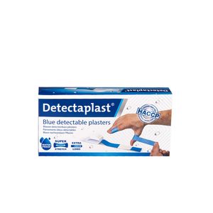 Picture 2 of Waterafstotende blauwe pleister Detectaplast 180x20mm 100 stuks