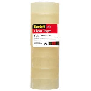 Picture 1 of Plakband Scotch 508 19mmx33m transparant 8 rollen