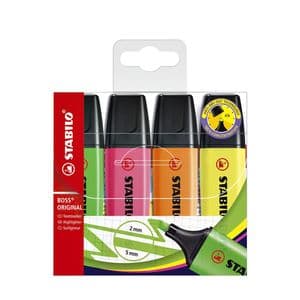 Picture 1 of Markeerstift STABILO BOSS Original 70/4 assorti etui à 4 stuks