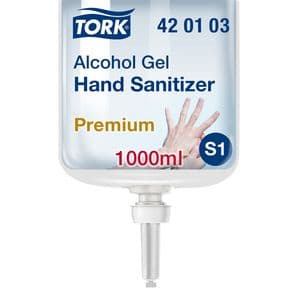Picture 1 of Handdesinfectie Tork S1 Premium alcoholgel ongeparfumeerd 1000 ml 420103