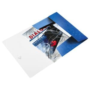 Picture 2 of Elastomap Leitz WOW A4 3 kleppen PP blauw