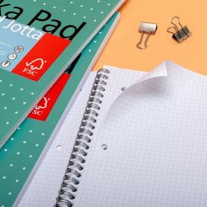 Picture 4 of Collegeblok Pukka Pad Jotta A4 ruit 5x5mm 4-gaats 200 pagina's 80gr groen