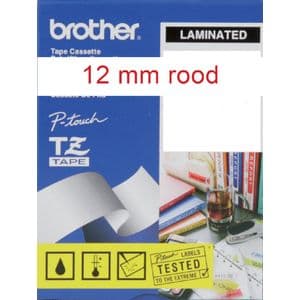 Picture 3 of Labeltape Brother P-touch TZe-232 standaard 12mm rood op wit