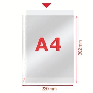 Picture 1 of Showtas Esselte copy safe 0.06mm PP A4 glashelder 100 stuks