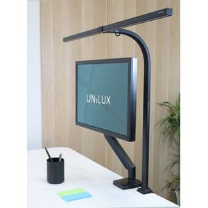 Picture 4 of Bureaulamp Unilux Strata led tafelklem zwart