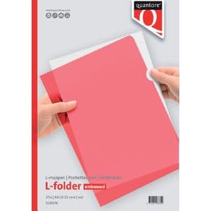 Picture 4 of Insteekmap L-model Quantore A4 PP 0.12mm rood 25 stuks