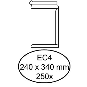 Picture 1 of Envelop Quantore akte EC4 240x340mm zelfklevend wit 250 stuks