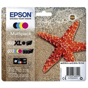Picture 1 of Inktcartridge Epson 603 T03A9 zwart XL+ 3 kleuren