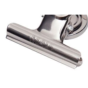 Picture 4 of Papierklem MAUL Bulldog met magneet 52mm zilver 2 stuks