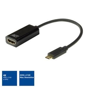 Picture 3 of Adapter ACT USB-C naar HDMI 4K 60Hz 0.15 meter