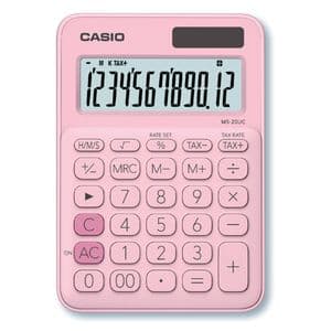 Picture 1 of Rekenmachine Casio MS-20UC roze