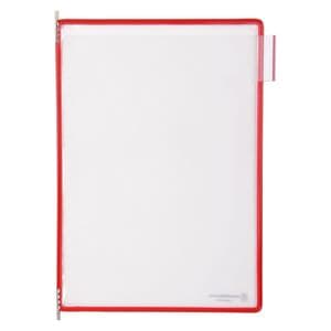 Picture 1 of Zichtpaneel Tarifold A4 verticaal rood 10 stuks