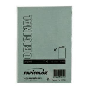 Picture 3 of Correspondentiekaart Papicolor dubbel 105x148mm dennengroen pak à 6 stuks