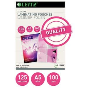 Picture 2 of Lamineerhoes Leitz iLAM A5 2x125micron EVA 100stuks