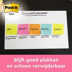 Picture 6 of Memoblok Post-it 654 76x76mm neon groen 100 vel