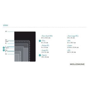 Picture 1 of Notitieboek Moleskine large 130x210mm lijn hard cover zwart