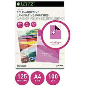 Picture 2 of Lamineerhoes Leitz iLAM A4 zelfklevend 2x125micron EVA 100 stuks