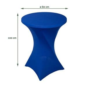 Picture 2 of Tafelrok BRASQ voor statafel 80cm blauw