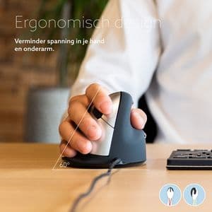 Picture 2 of Muis R-Go Ergonomisch HE Break Draad Rechts M