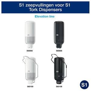 Picture 5 of Handdesinfectie Tork S1 Premium alcoholgel ongeparfumeerd 1000 ml 420103