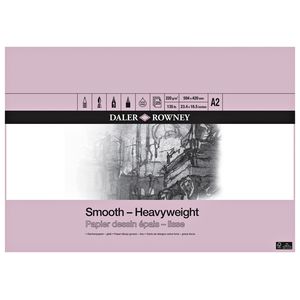 Picture 1 of Tekenpapier Daler-Rowney Smooth Heavyweight 220gr A2 natuurlijk wit