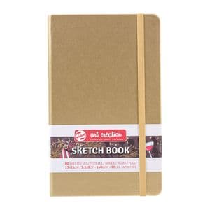 Picture 1 of Schetsboek Talens Art Creation 80 witte vellen 140gr 130x210mm witgoud