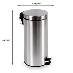 Picture 2 of Pedaalemmer BRASQ 30 liter rvs