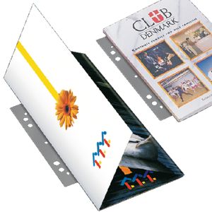 Picture 1 of Opbergstrip Djois filestrip A4 295mm 2/4rings transparant 100 stuks