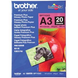 Picture 1 of Fotopapier Brother BP-71 A3 260gr glossy 20 vel