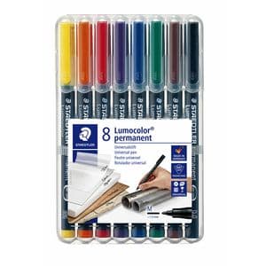Picture 1 of Viltstift Staedtler Lumocolor 317 permanent M set à 8 stuks