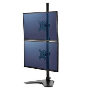 Picture 1 of Monitorarm Fellowes Seasa dubbel verticaal vrijstaand zwart