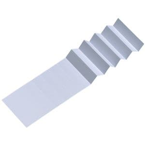 Picture 1 of Ruiterstrook voor Djois Alzicht hangmappen 65mm wit 25 stuks