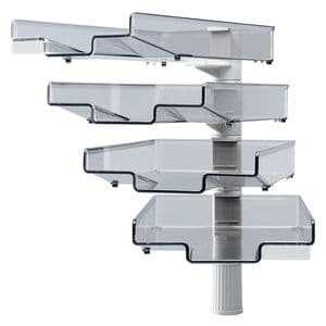 Picture 1 of Brievenbak Hansa met 360 graden zwenkarm 4stuks grijs