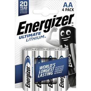 Picture 1 of Batterij Energizer Ultimate Lithium 4x AA