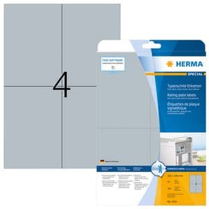 Picture 2 of Etiket HERMA 4216 105x148mm weerbestendig zilver 100 stuks