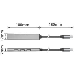 Picture 6 of Hub ACT USB-C 3x USB-A 2.0 en 1x USB-A 3.0