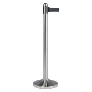 Picture 1 of Afzetpaal Securit RVS met rolband 210cm zwart