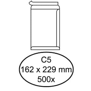 Picture 1 of Envelop Quantore akte C5 162x229mm zelfklevend wit 500 stuks